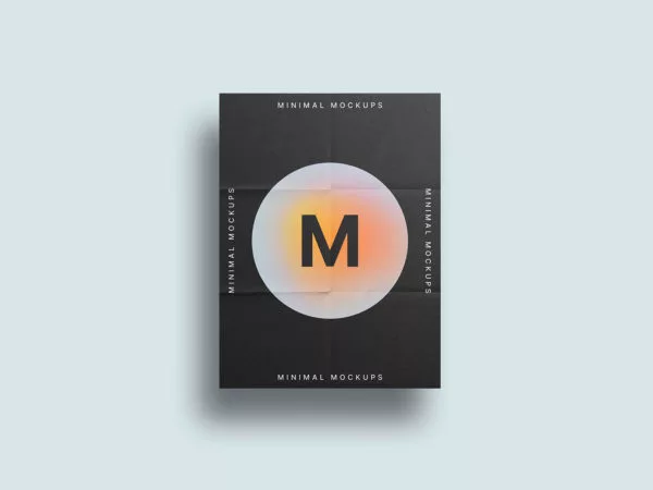 Paper Mockup with Folds