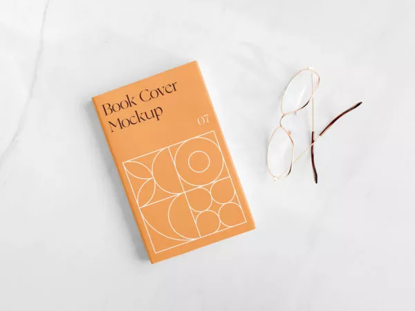 Small book cover free mockup