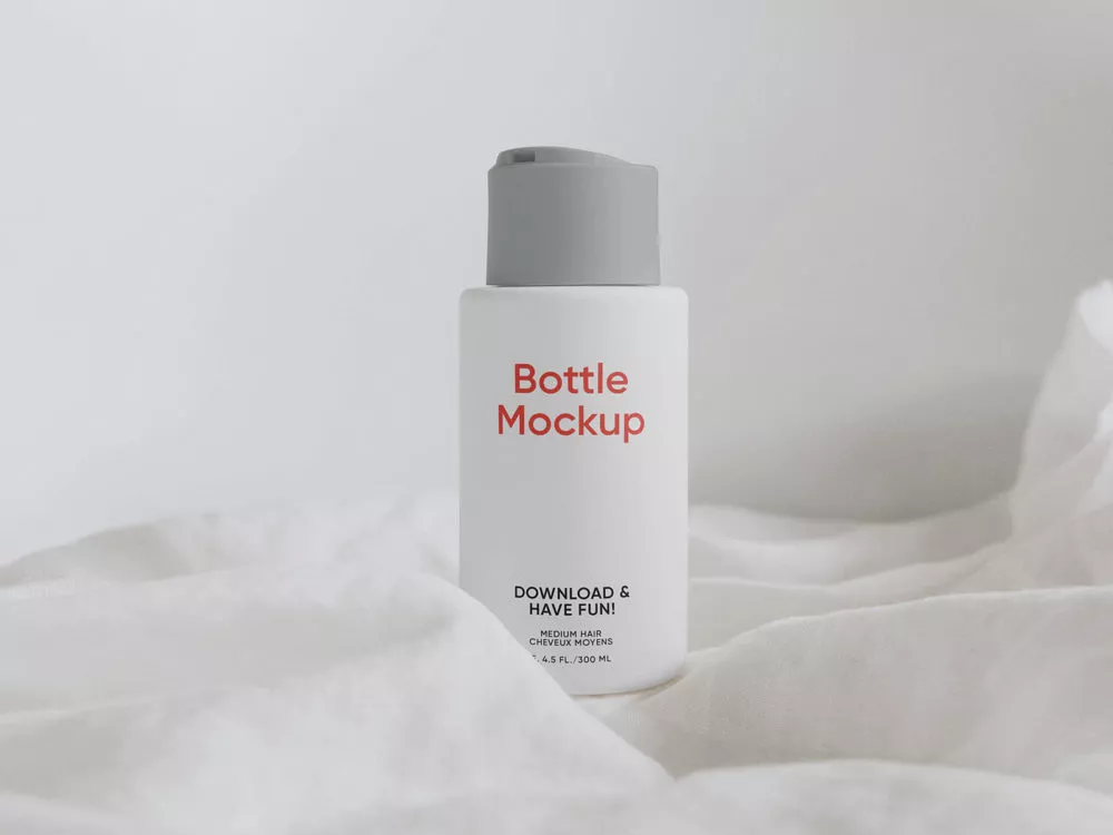 Small cosmetic bottle free mockup