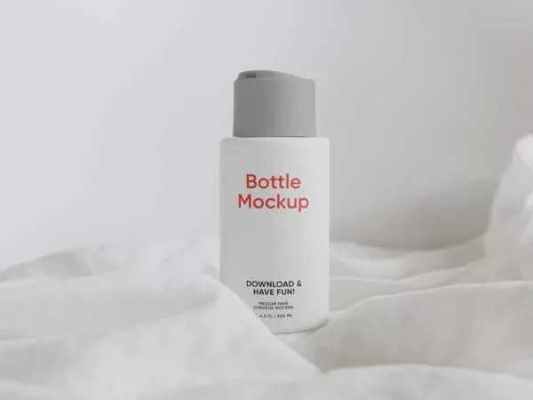 Small Cosmetic Bottle Mockup