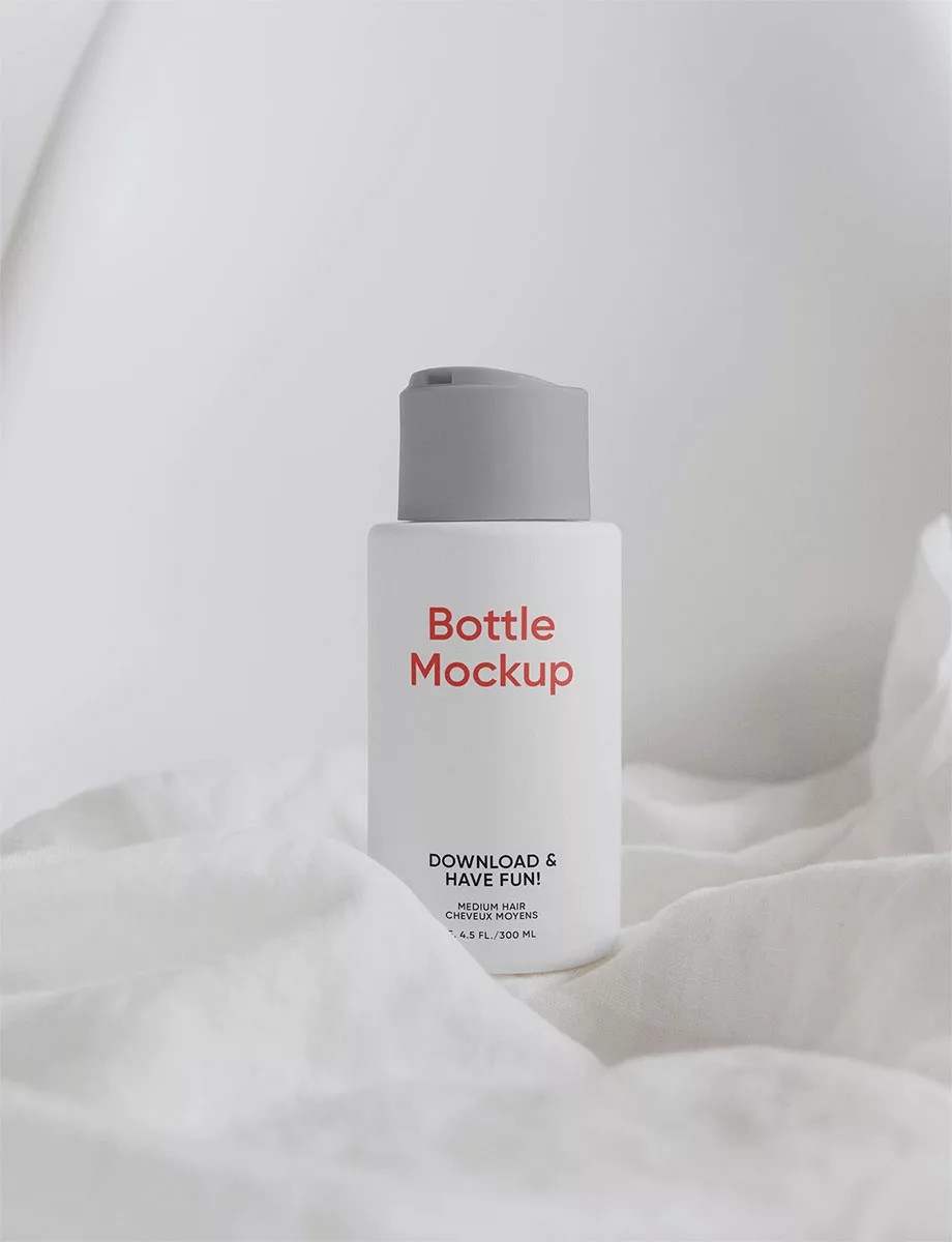 Small cosmetic bottle free mockup