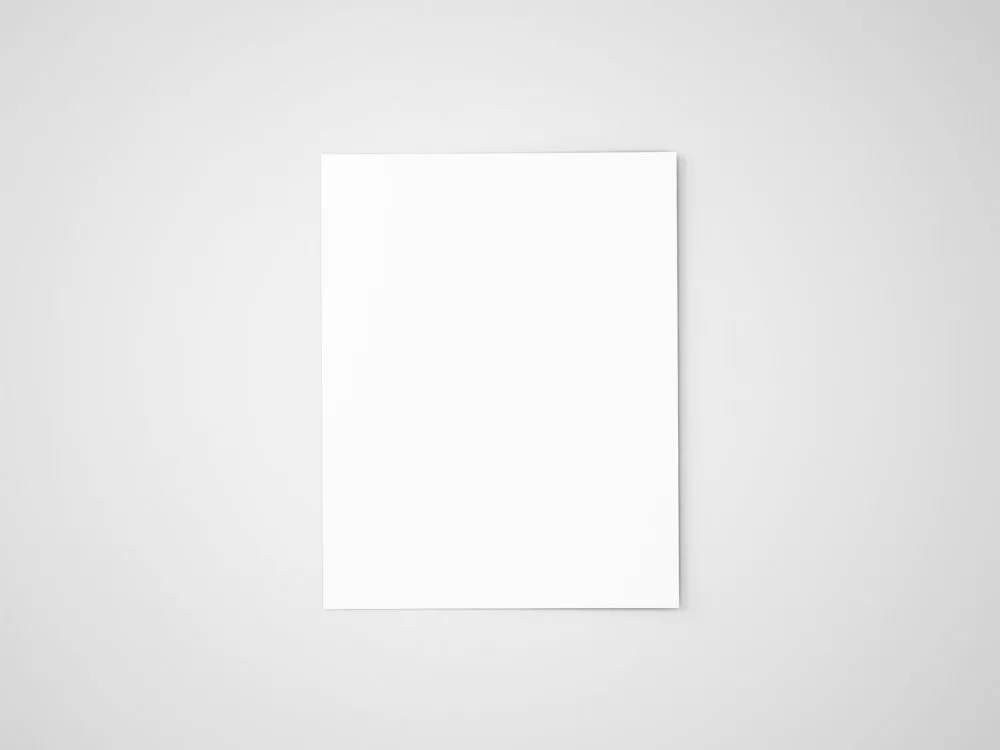 US letter flyer mockup