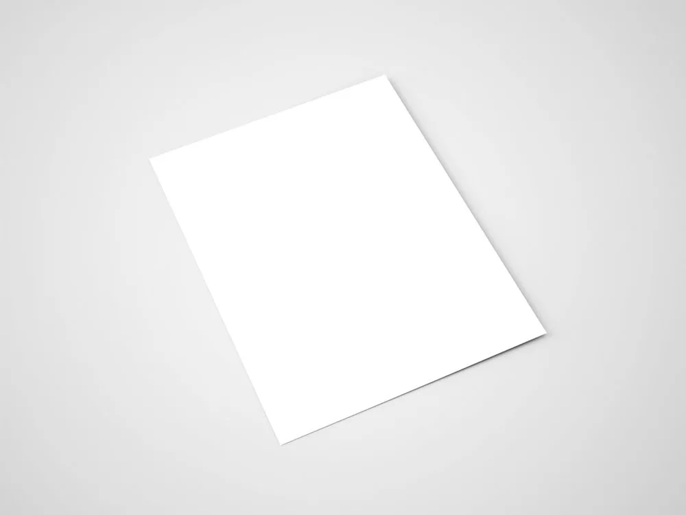 US letter flyer mockup