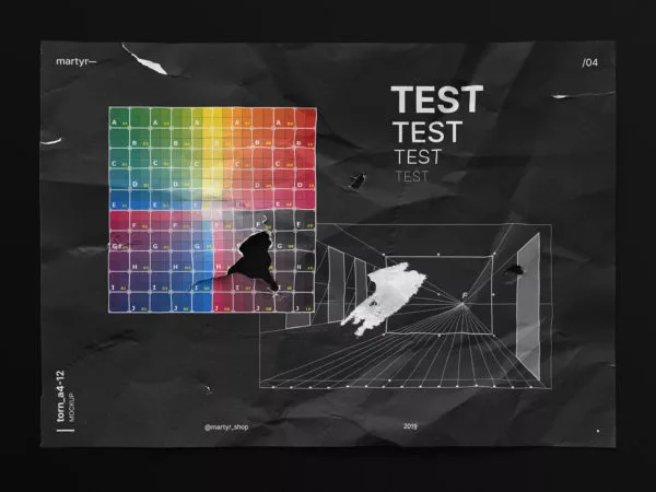 Torn Paper Poster Mockup