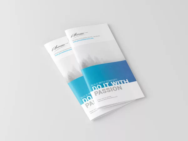 DL Brochure Mockup (3 PSD Scenes)
