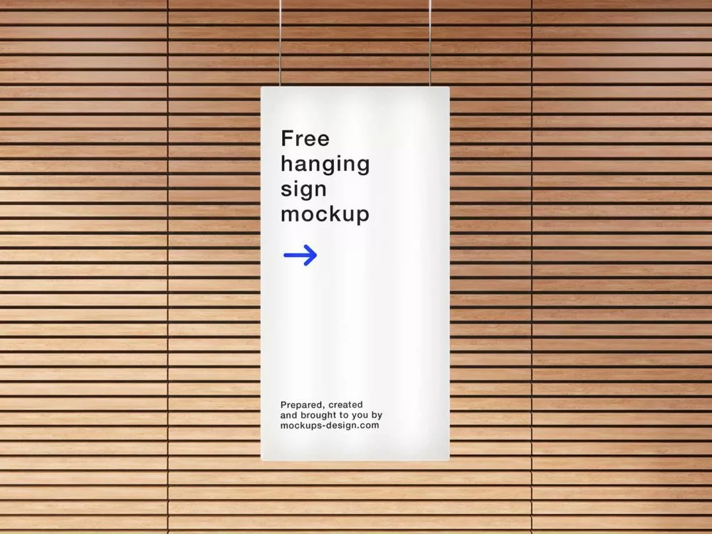 Free hanging citylight poster / sign mockup
