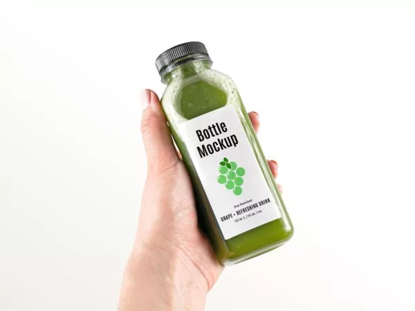 Healthy Bottle Label Mockup