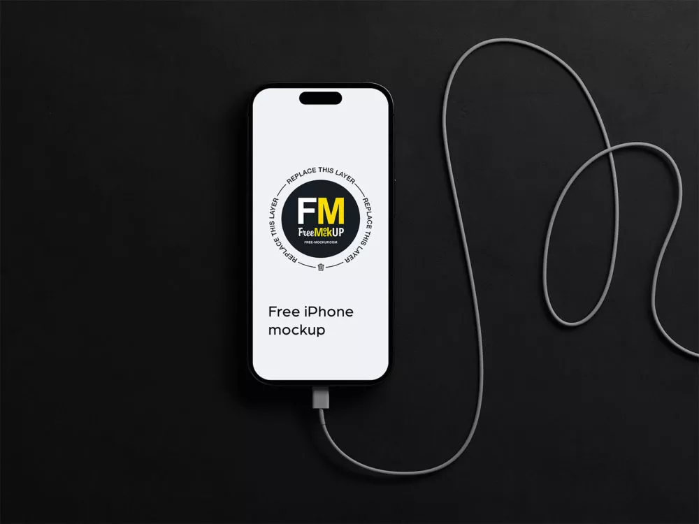 Free iPhone 14 Pro app mockup
