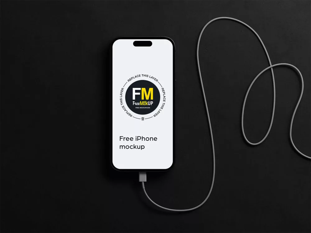 Free iPhone 14 Pro app mockup