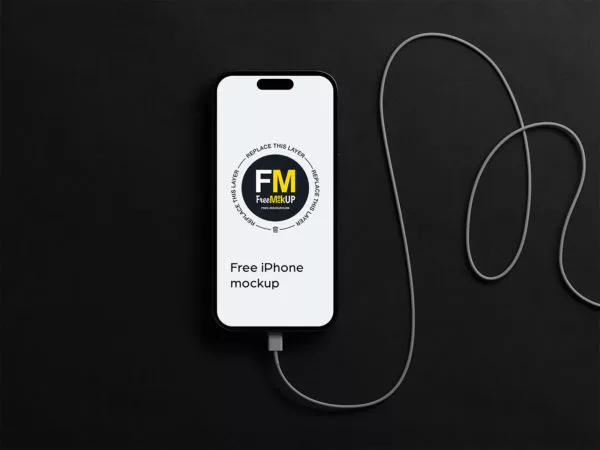 Free iPhone 14 Pro app mockup