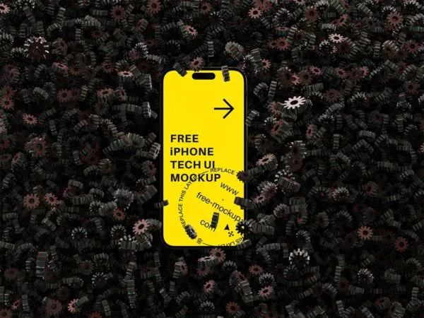 iPhone Tech UI Mockup