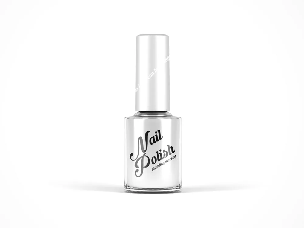 Free nail polish bottle mockup