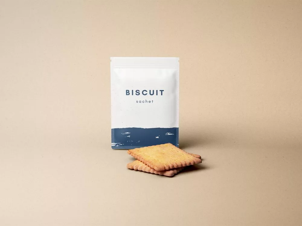 Free packaging sachet mockup