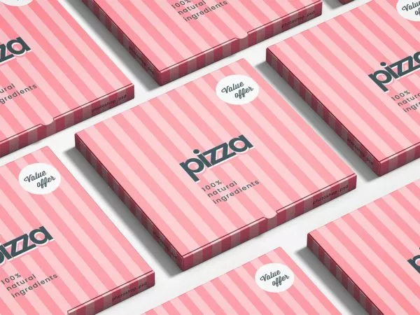 Free Pizza Box Mockup (PSD)