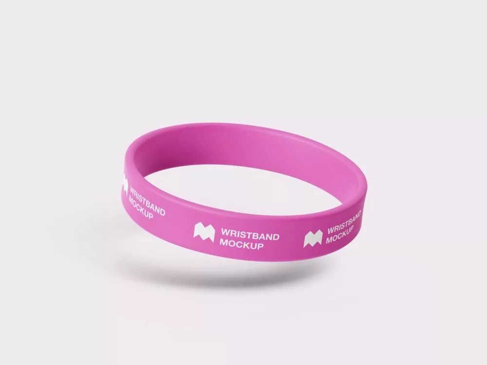 Free silicone wristband mockup (PSD)