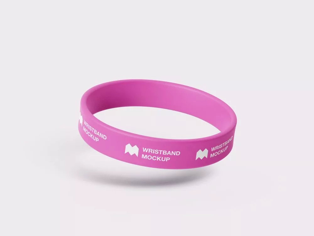 Free silicone wristband mockup (PSD)