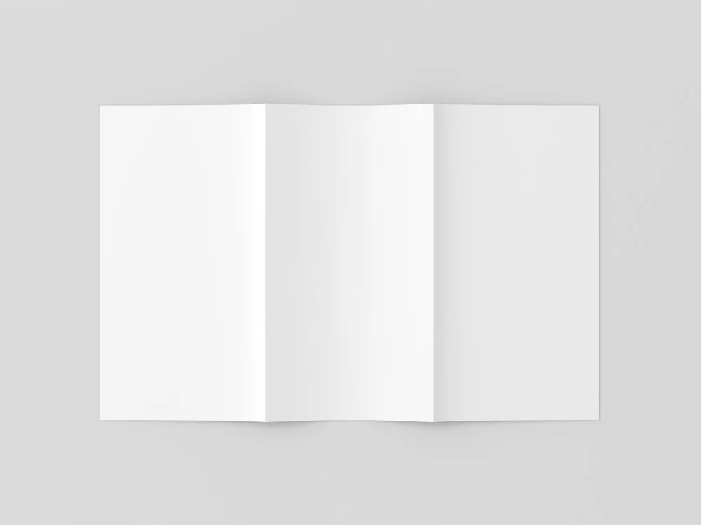 Free trifold brochure mockup set