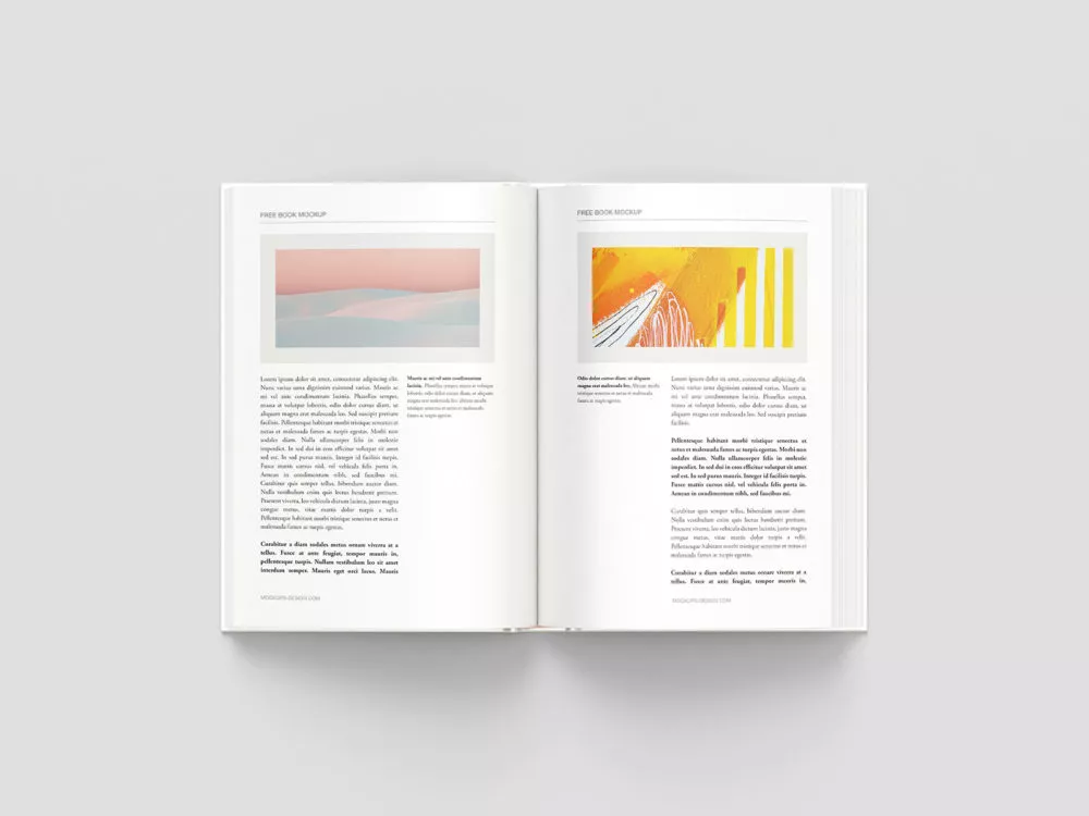 Hardcover book mockup (6 PSD scenes)