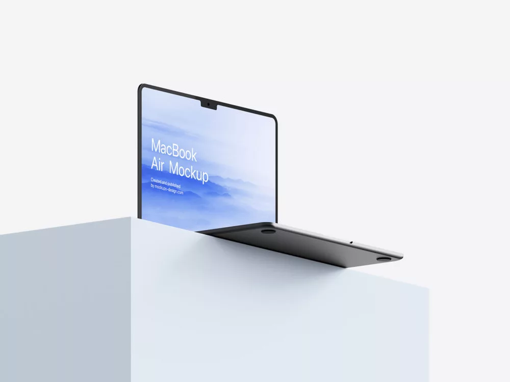 Minimalist MacBook mockup set