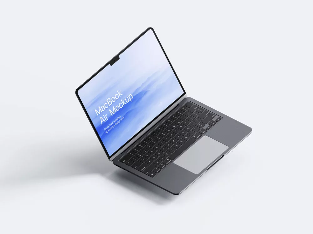 Minimalist MacBook mockup set