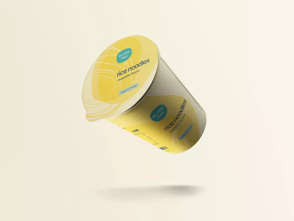 Noodles cup free mockup