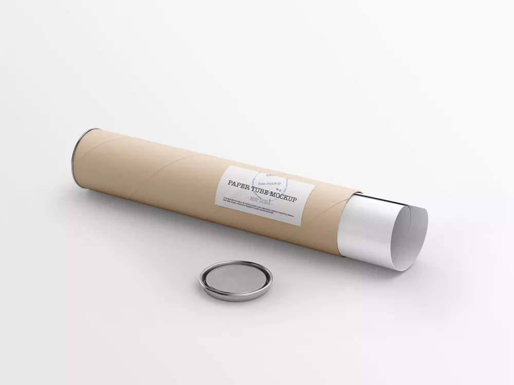 Paper tube mockup