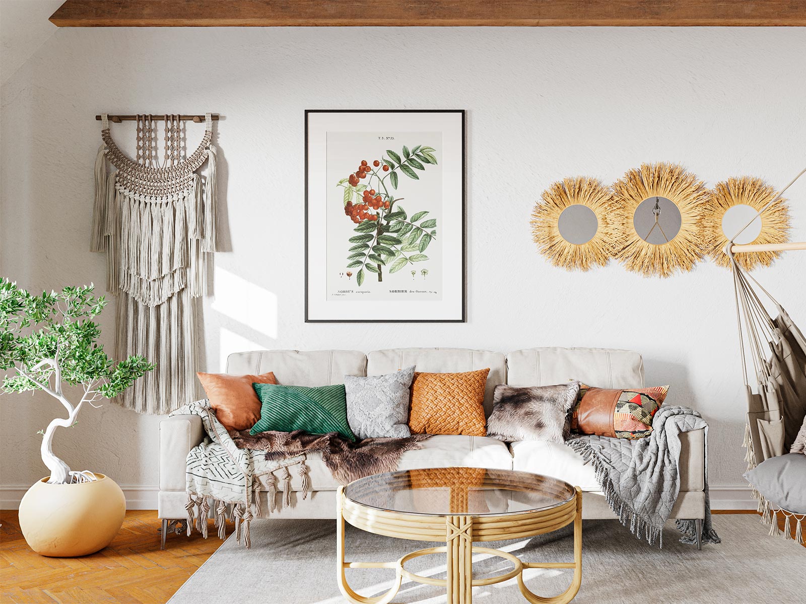 Poster in Cozy Room Mockup