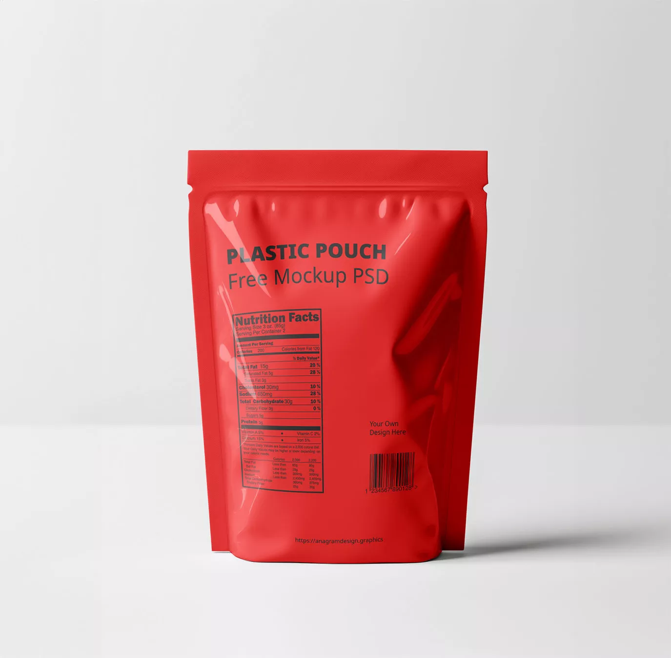 Plastic Pouch PSD Mockup