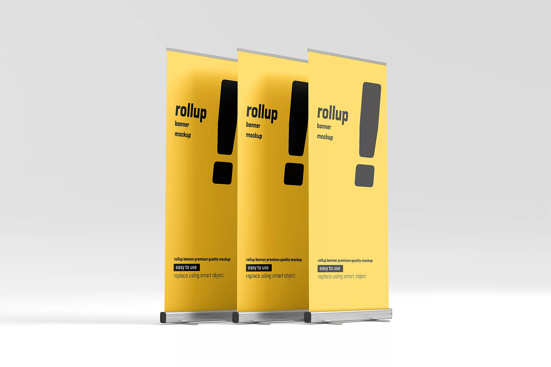 Roller Banner Mockup Set (PSD)