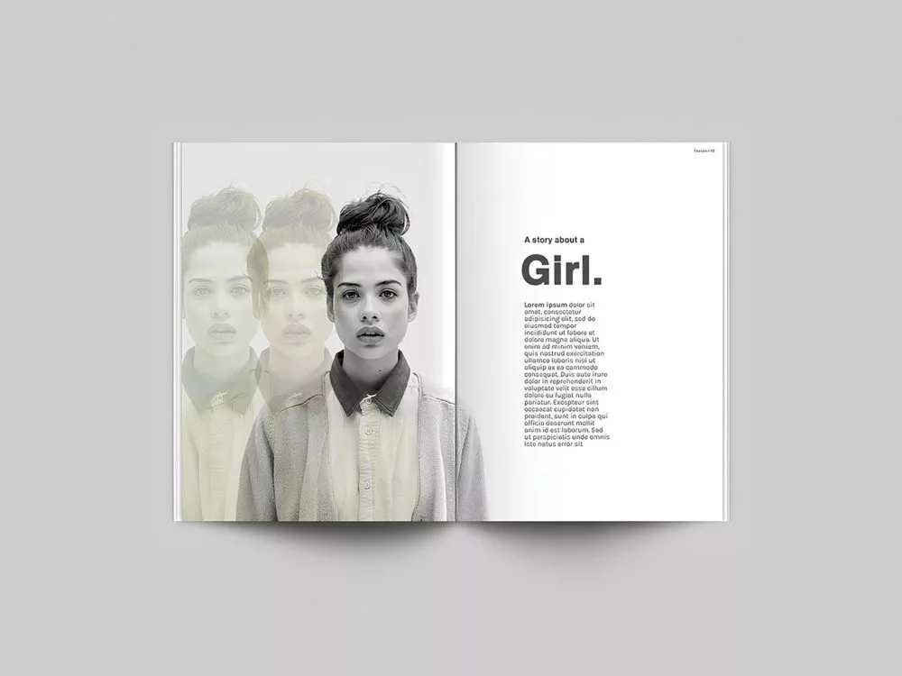 Free magazine mockup