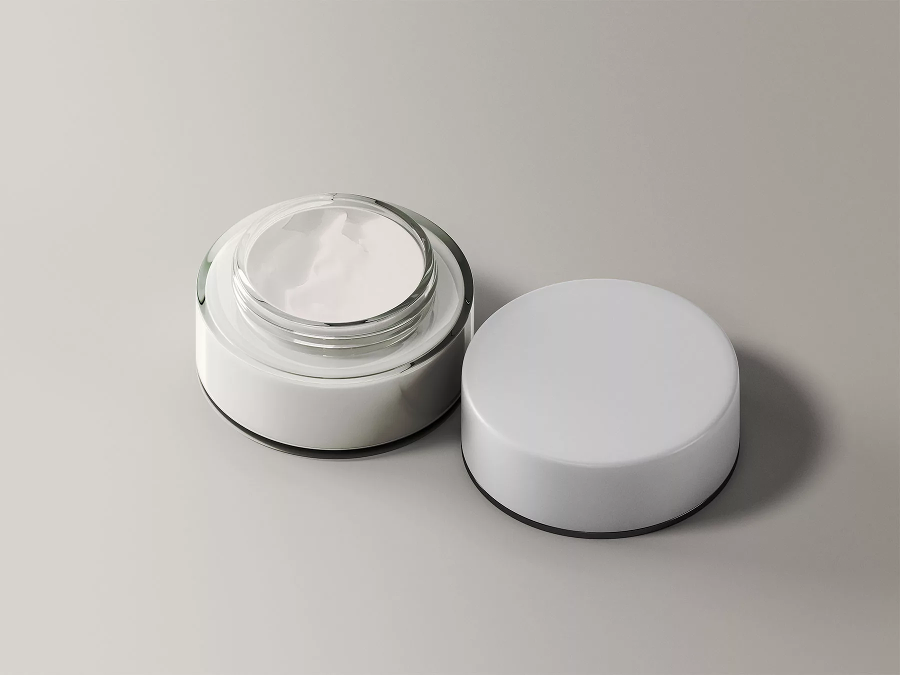 Cream Jar Mockup