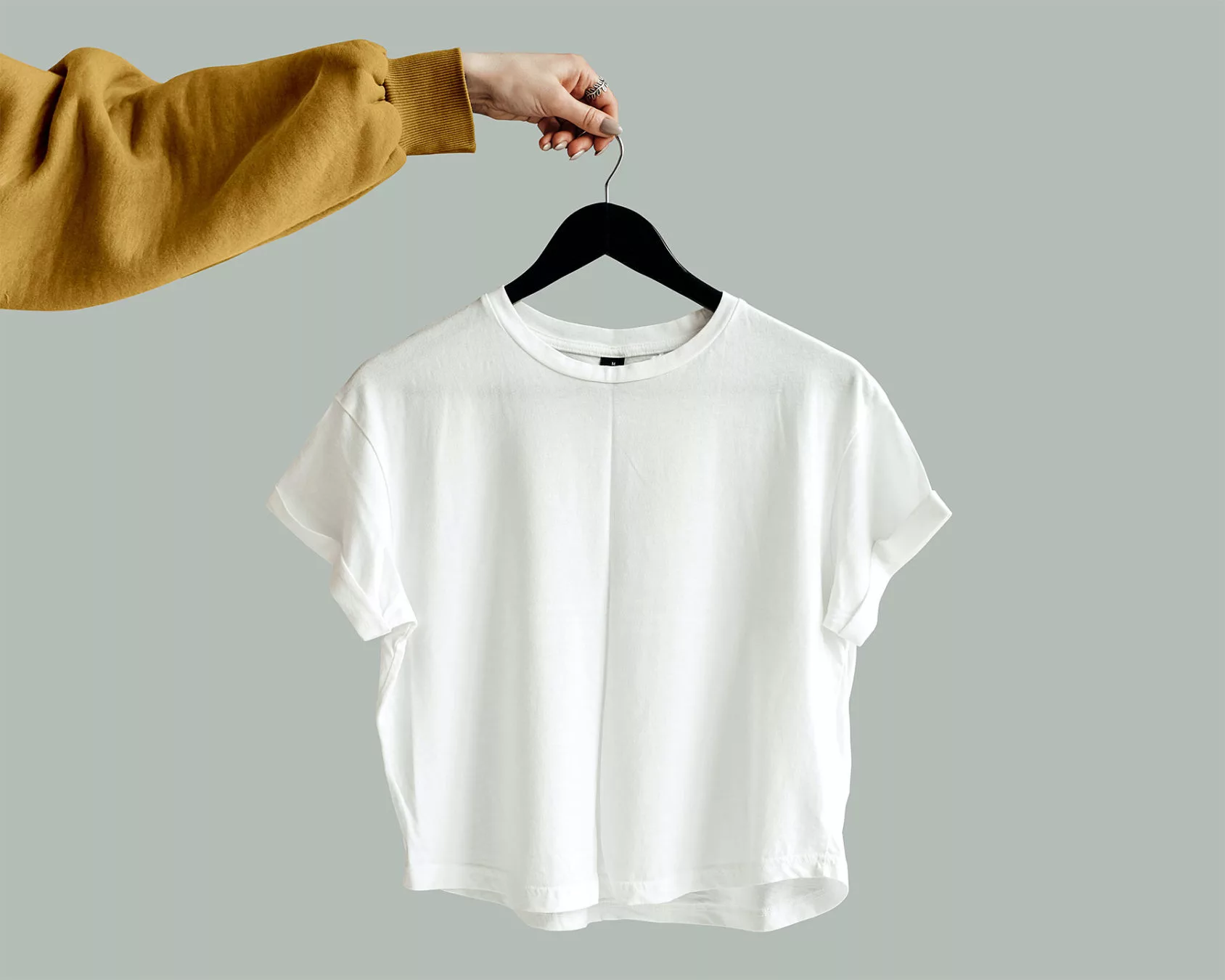 Crop Top T-Shirt Mockup