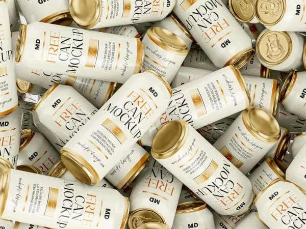 Free Beer Cans Free Mockups