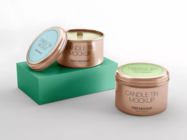 Tin Candle Free Mockups