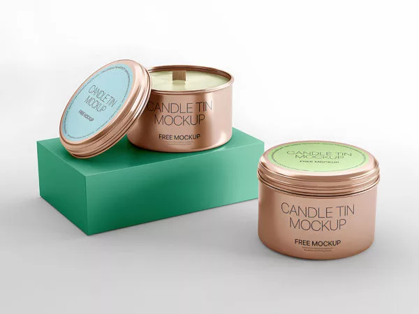 Tin Candle Mockups
