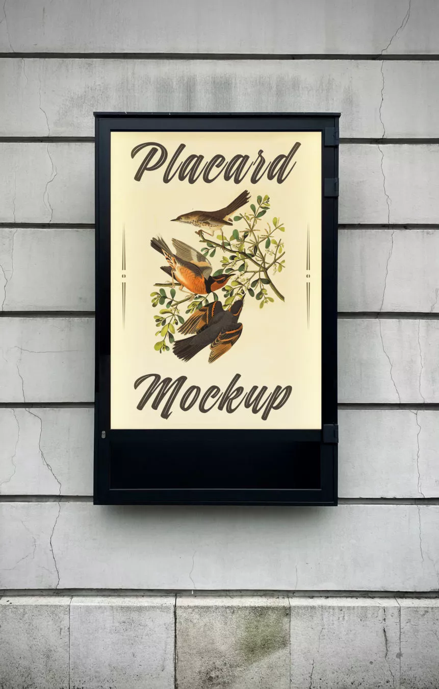 CLP Placard Free Mockup