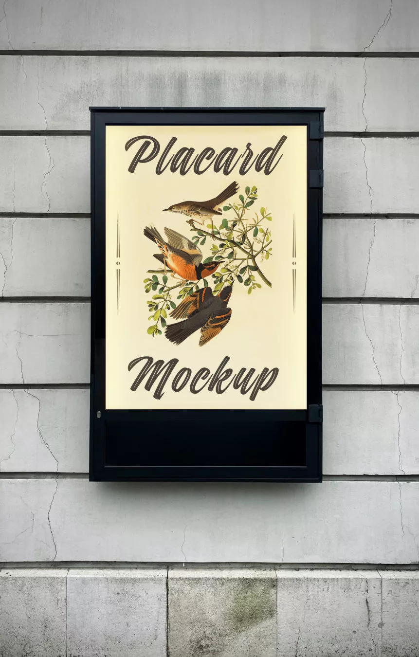 CLP Placard Free Mockup