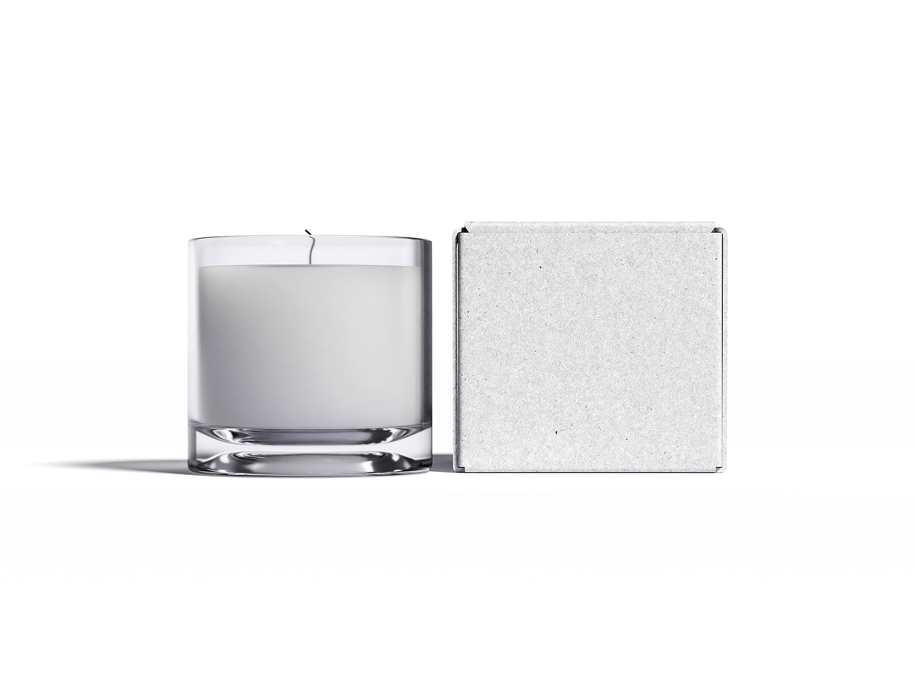 Candle Jar with Box Mockups
