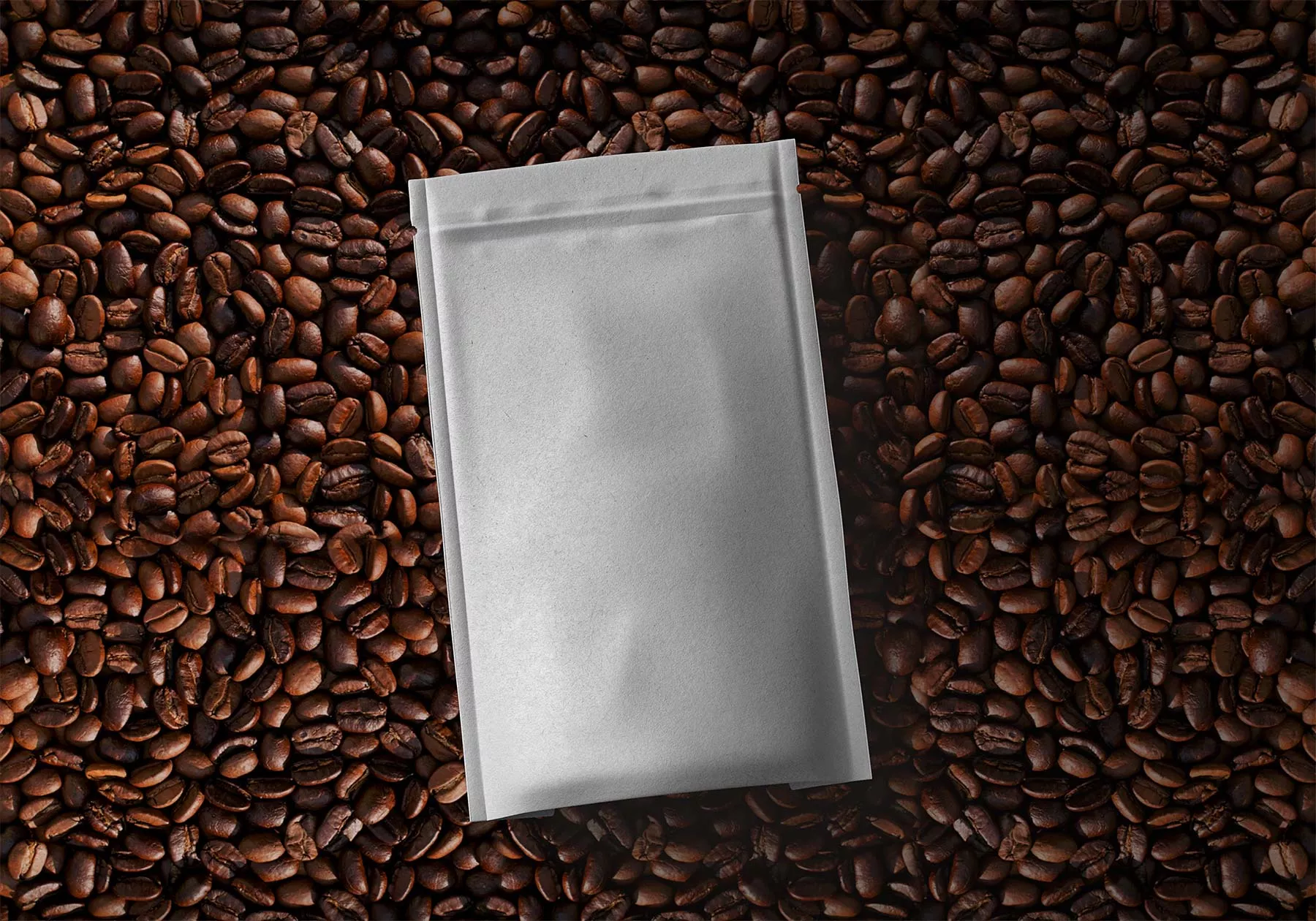 Coffee Bag Pouch Mockup
