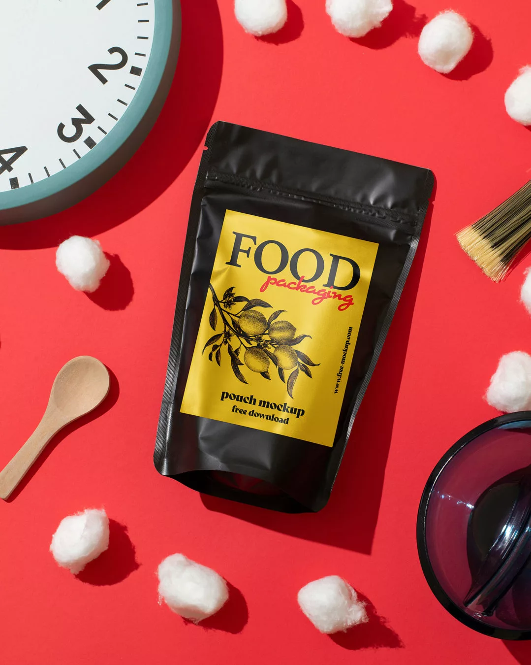 Food Packaging Pouch Mockup