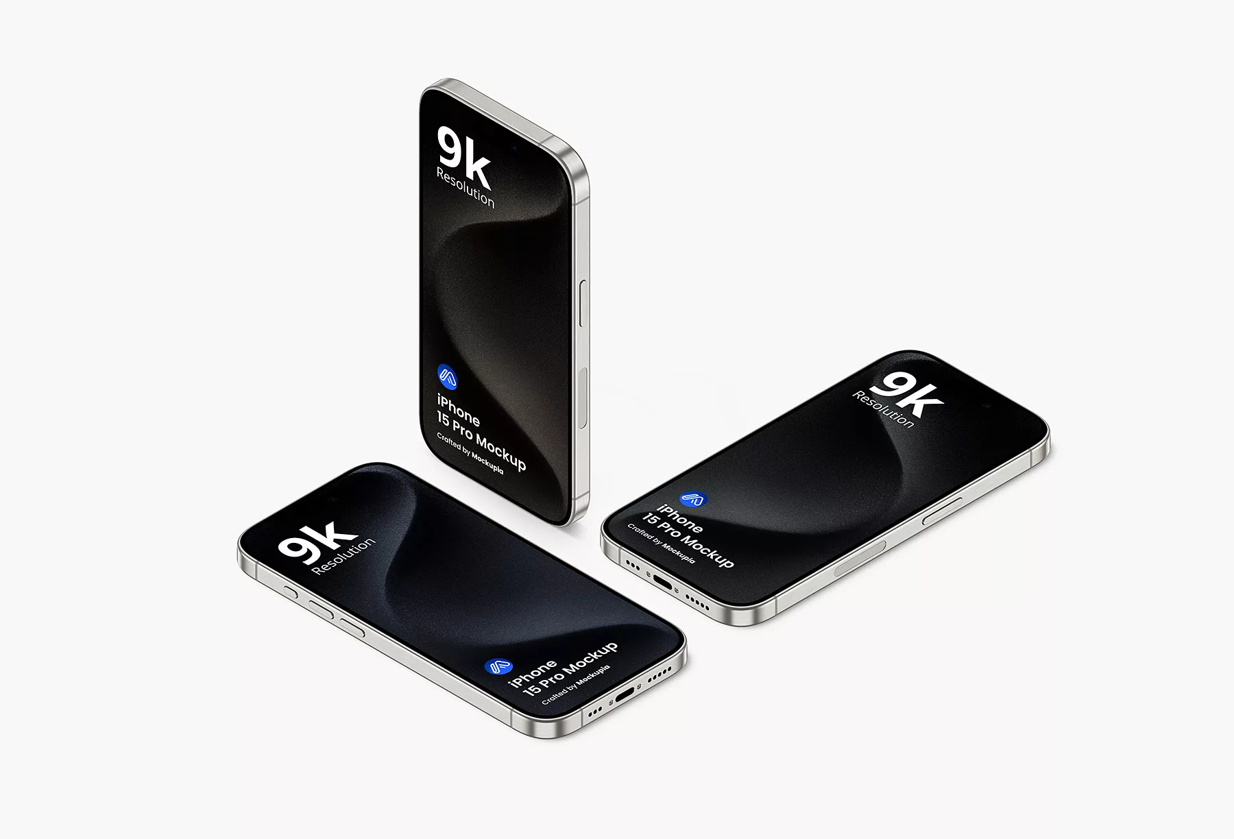 Free Multi Screen iPhone 15 Pro Mockups
