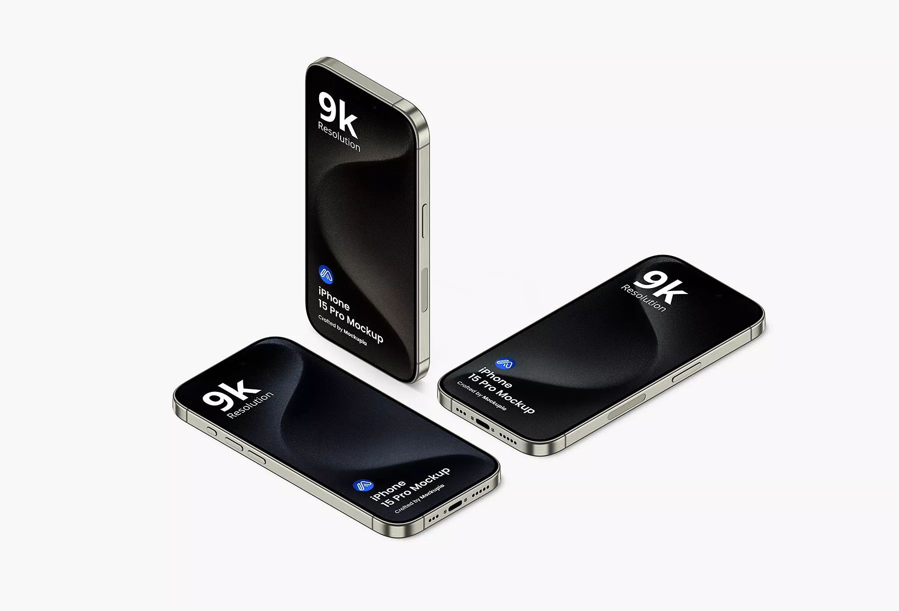 Free Multi Screen iPhone 15 Pro Mockups