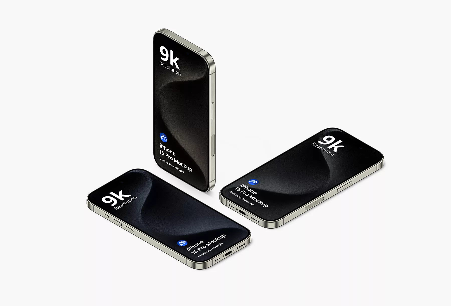 Free Multi Screen iPhone 15 Pro Mockups