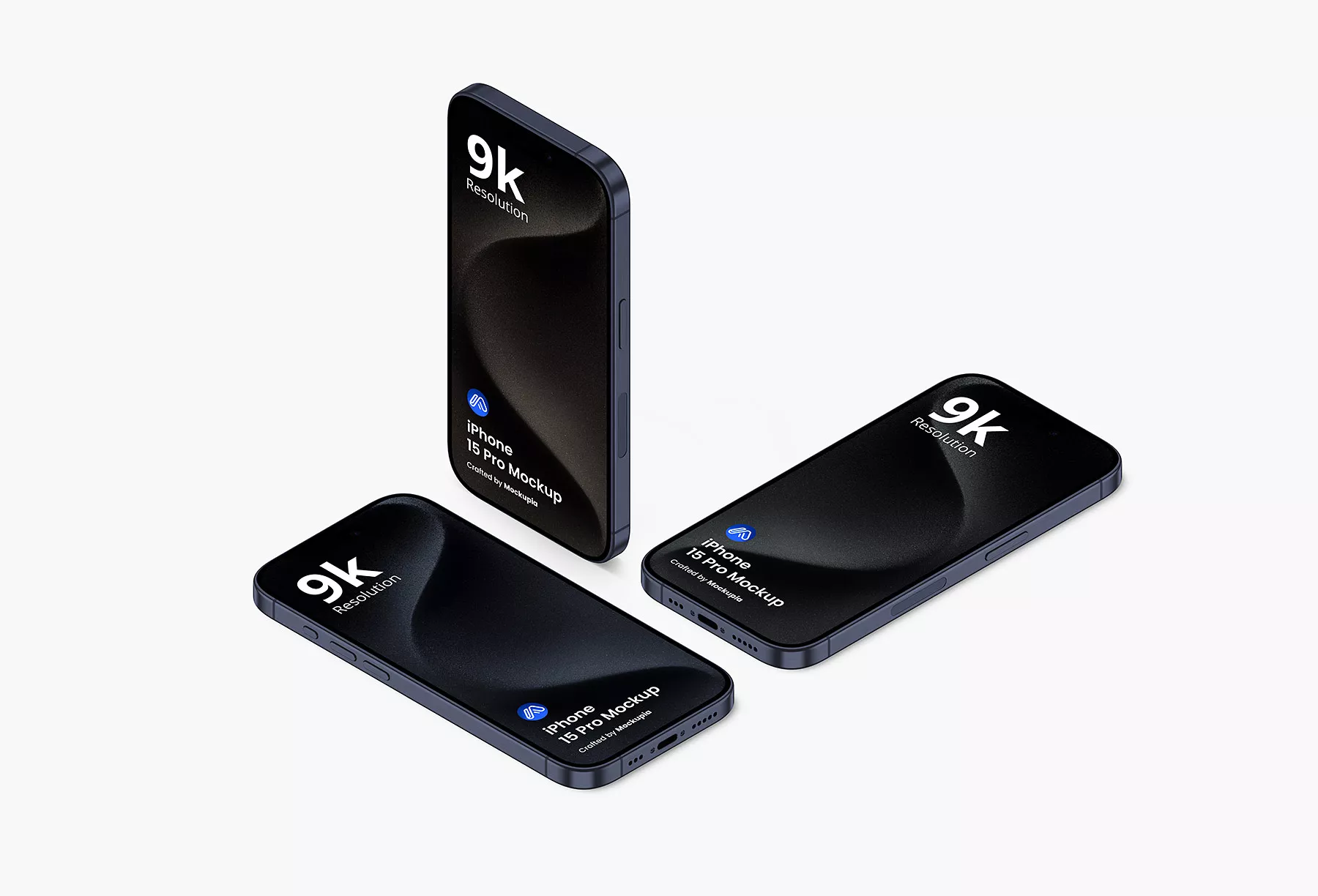 Free Multi Screen iPhone 15 Pro Mockups
