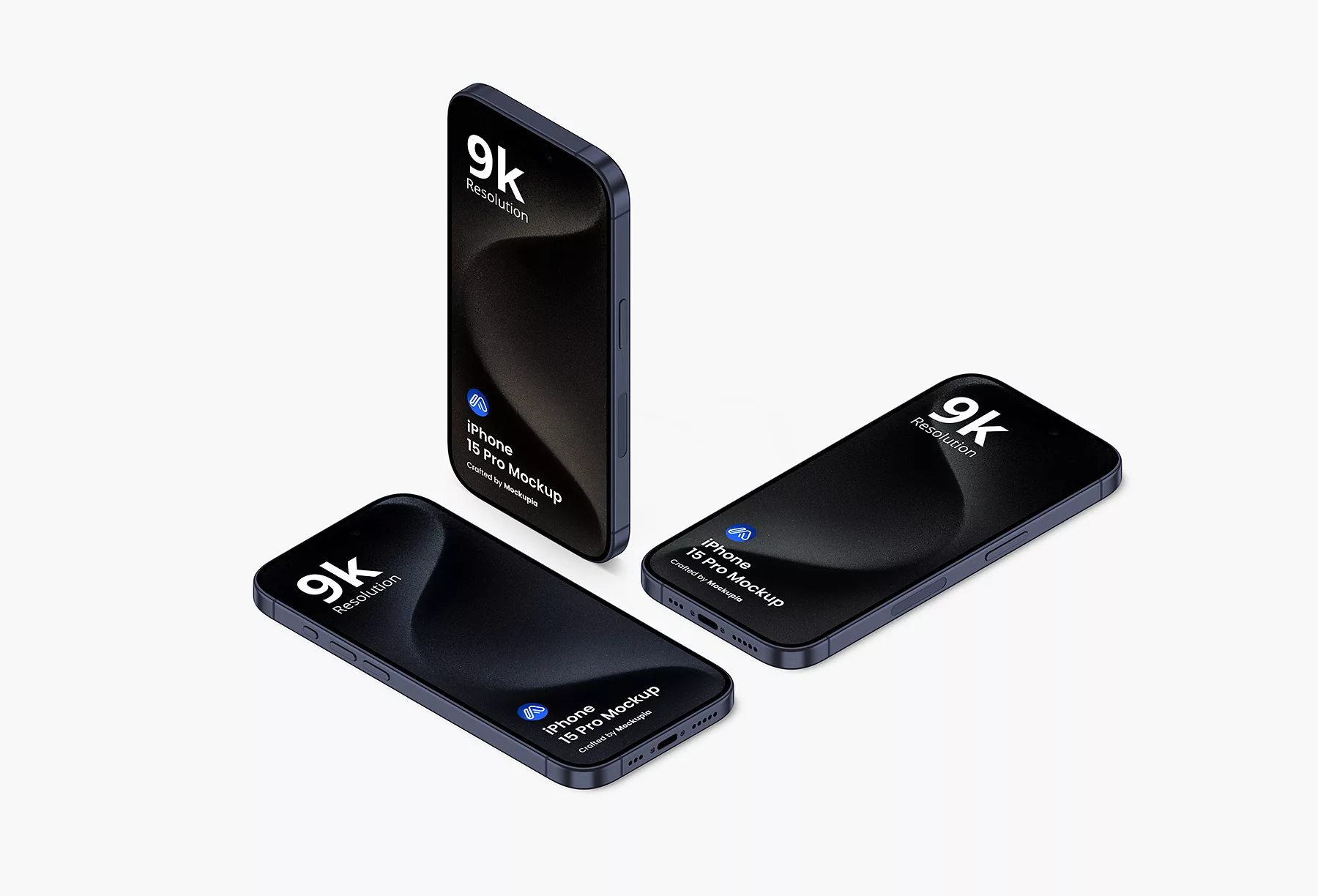 Free Multi Screen iPhone 15 Pro Mockups