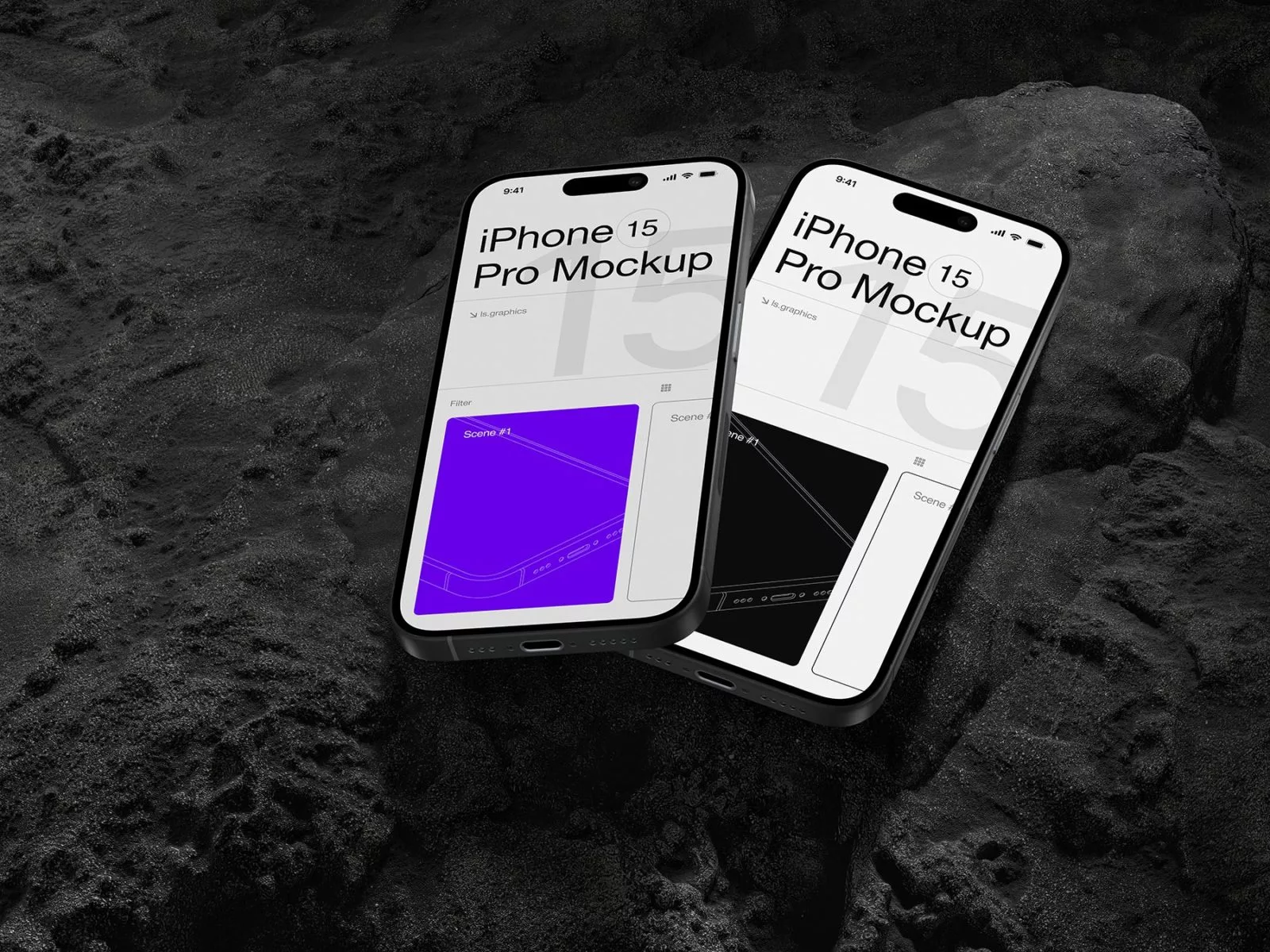 Free Phone Screen Mockup (2 Devices) | The Free Mockup