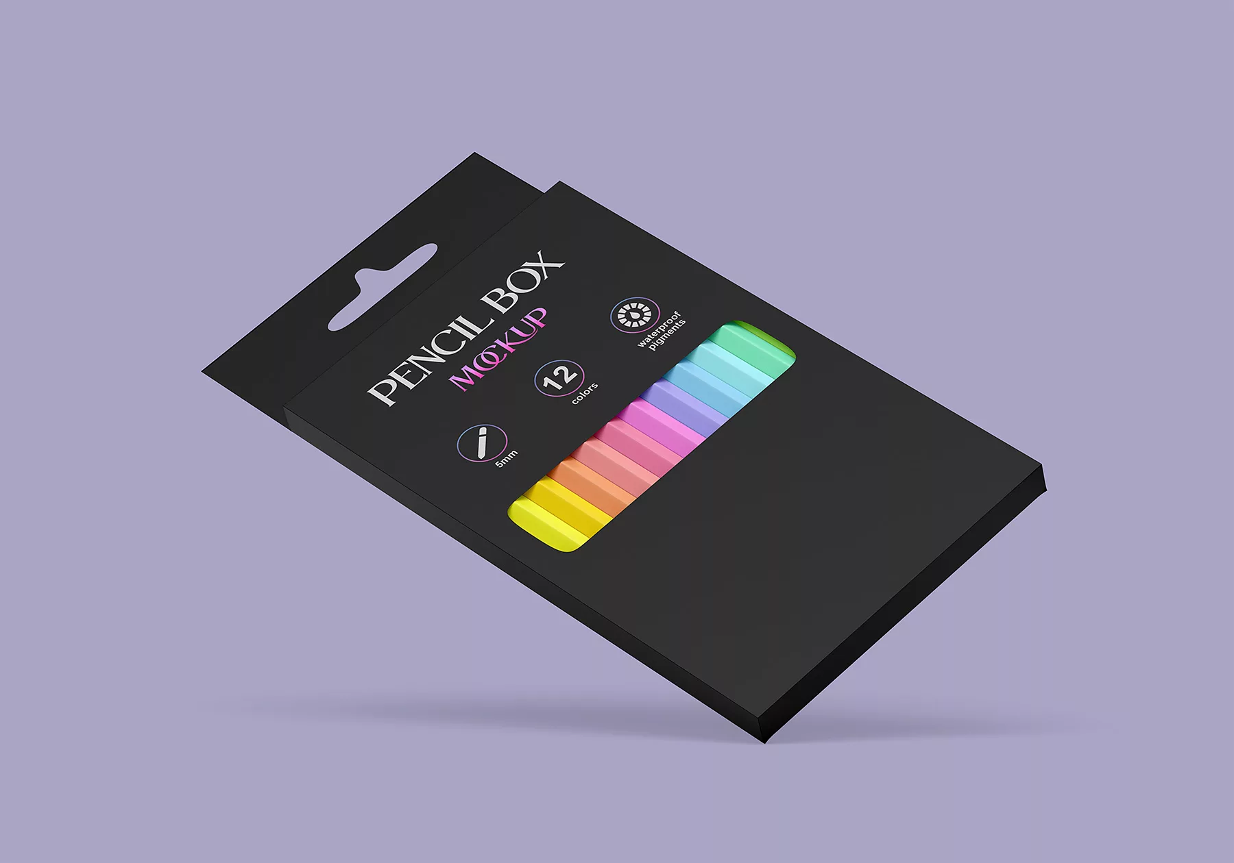 Pencil Box Mockup