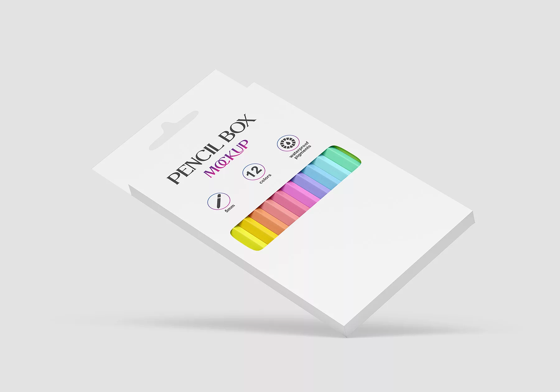 Pencil Box Mockup