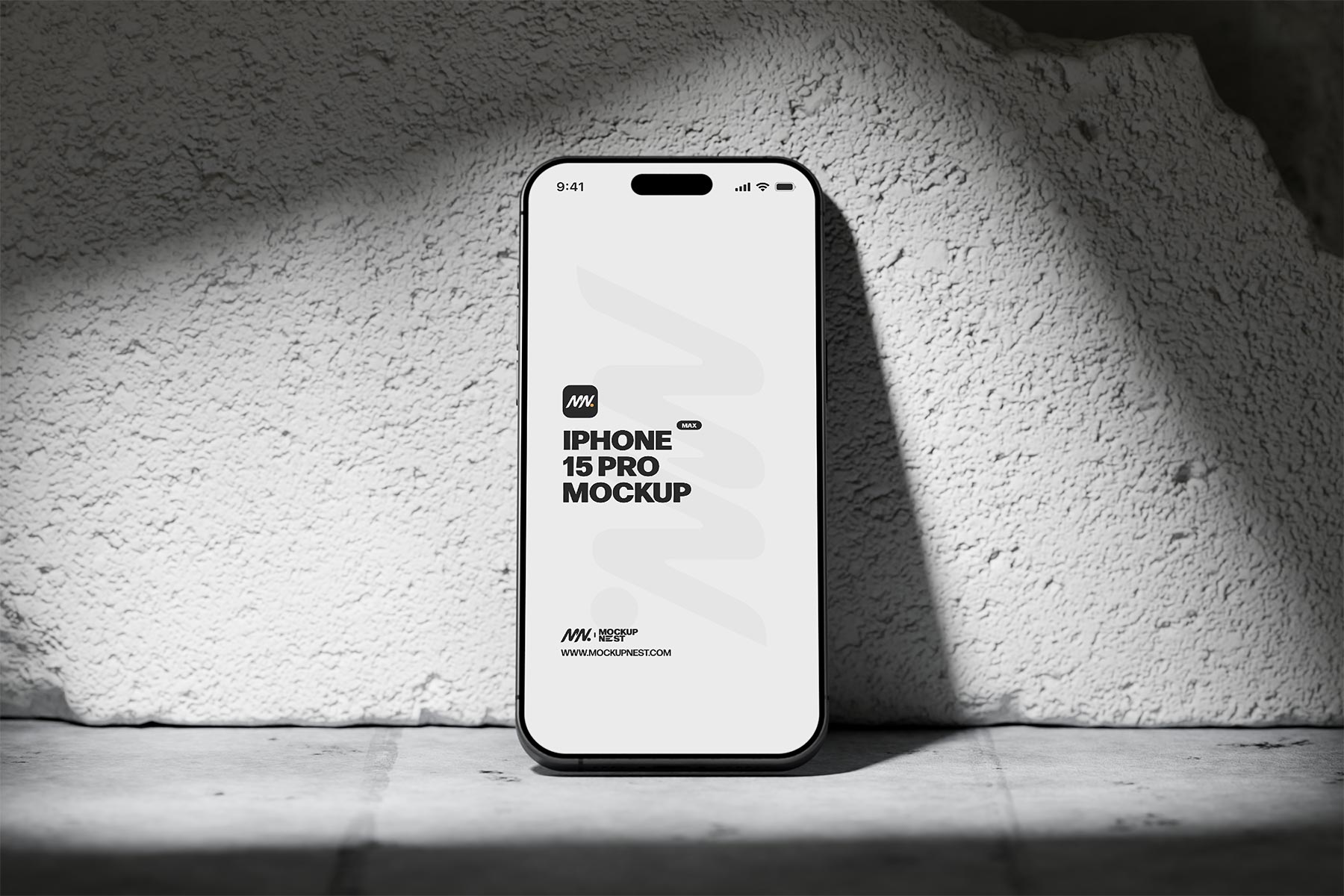 Phone Mockup in Construction Scene