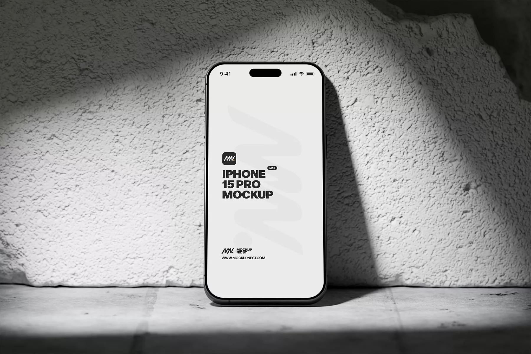 Phone Mockup in Construction Scene
